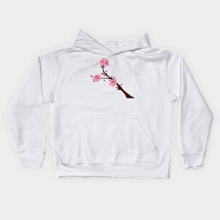 Delicate Branch of a Cherry Tree - Blossom Kids Hoodie